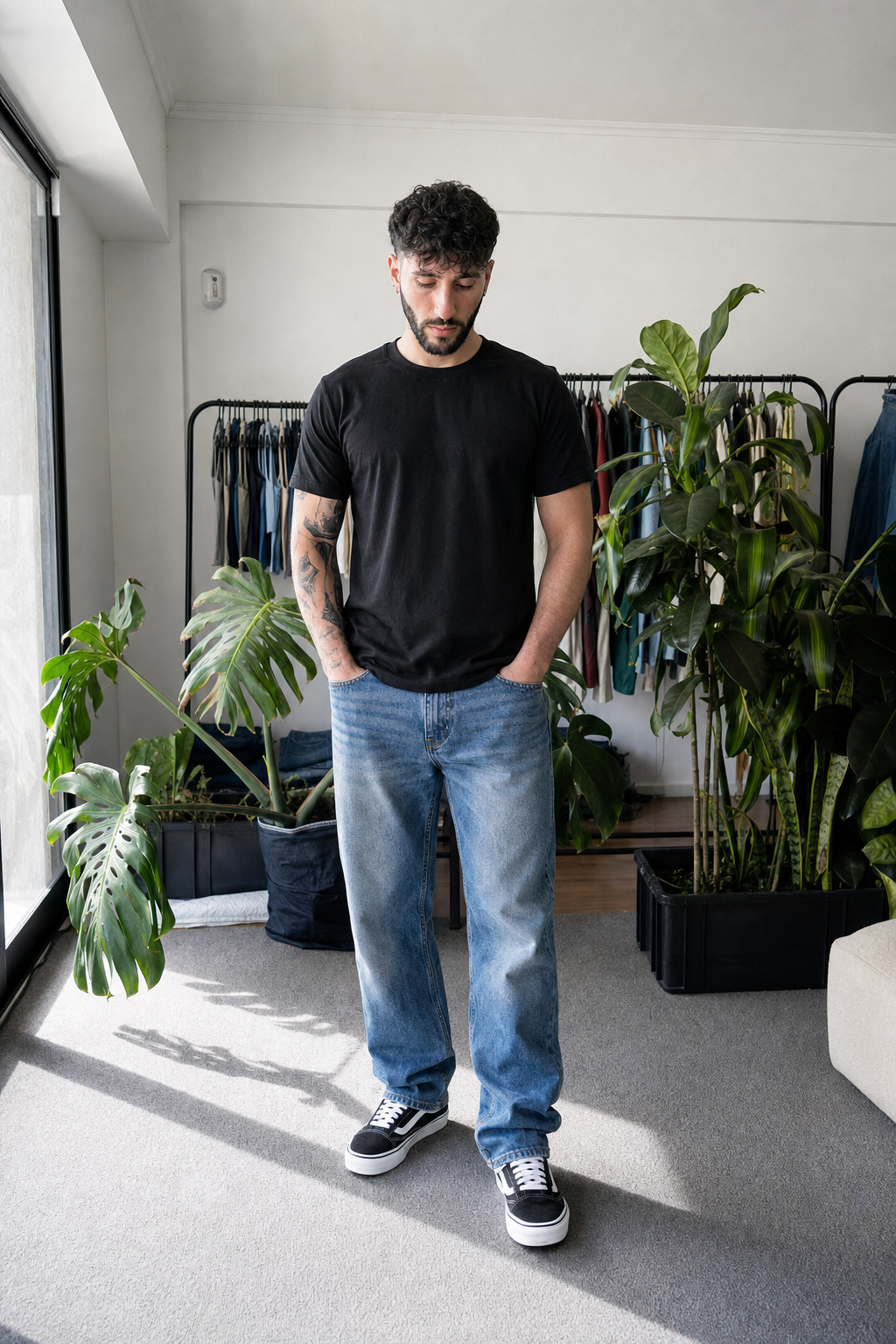 Jean Straight Vintage Blue Hombre