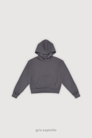 Canguro Wide Cut Frisado - Gris Espinillo