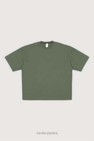 Remera Oversize - Verde Piedra