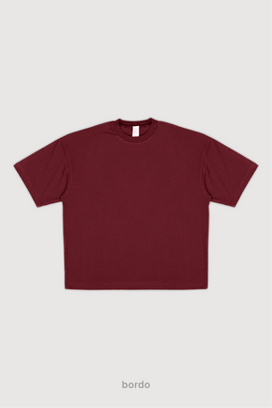 Remera Oversize - Bordo