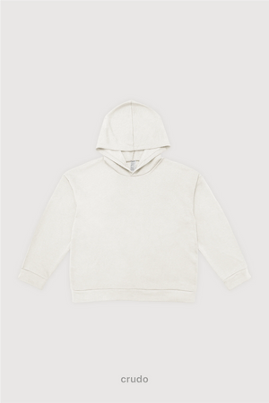 Hoodie Oversize Frisado - Crudo