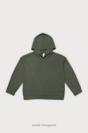 Hoodie Oversize Frisado - Verde Tinogasta