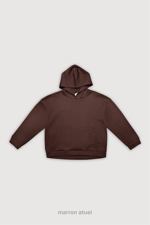 Canguro Oversize Frisado - Marron Atuel