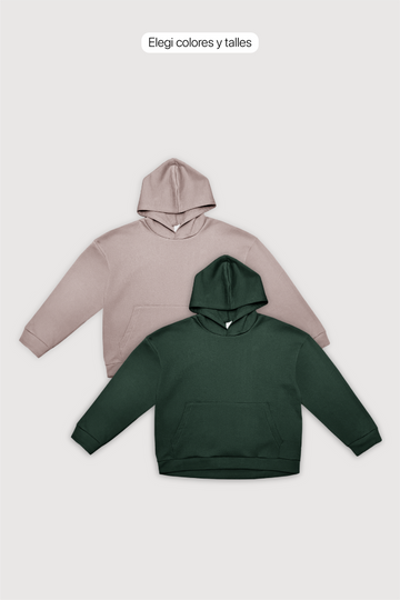 Canguro Oversize Frisado x 2