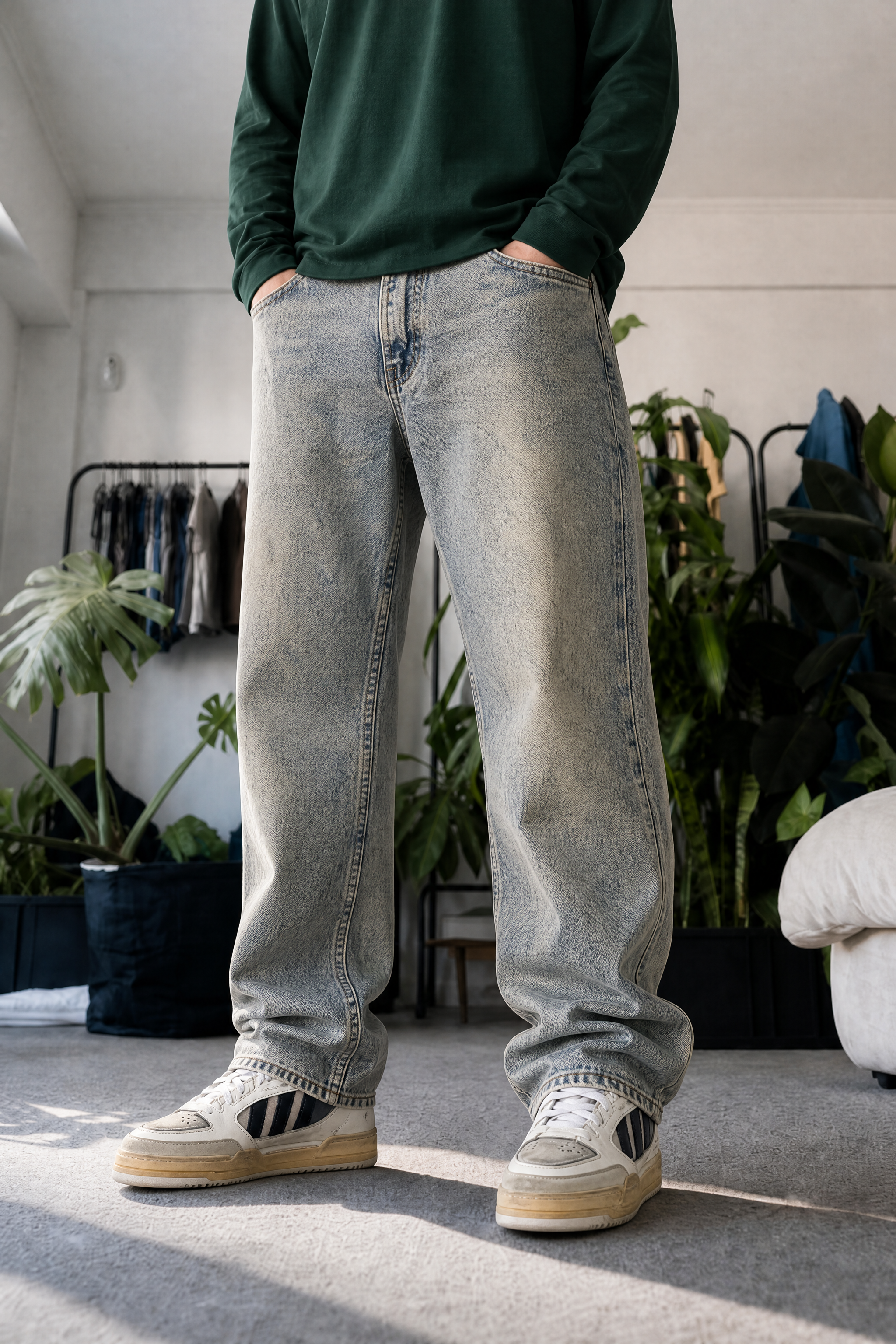 Jean Loose Oxido Blue Hombre