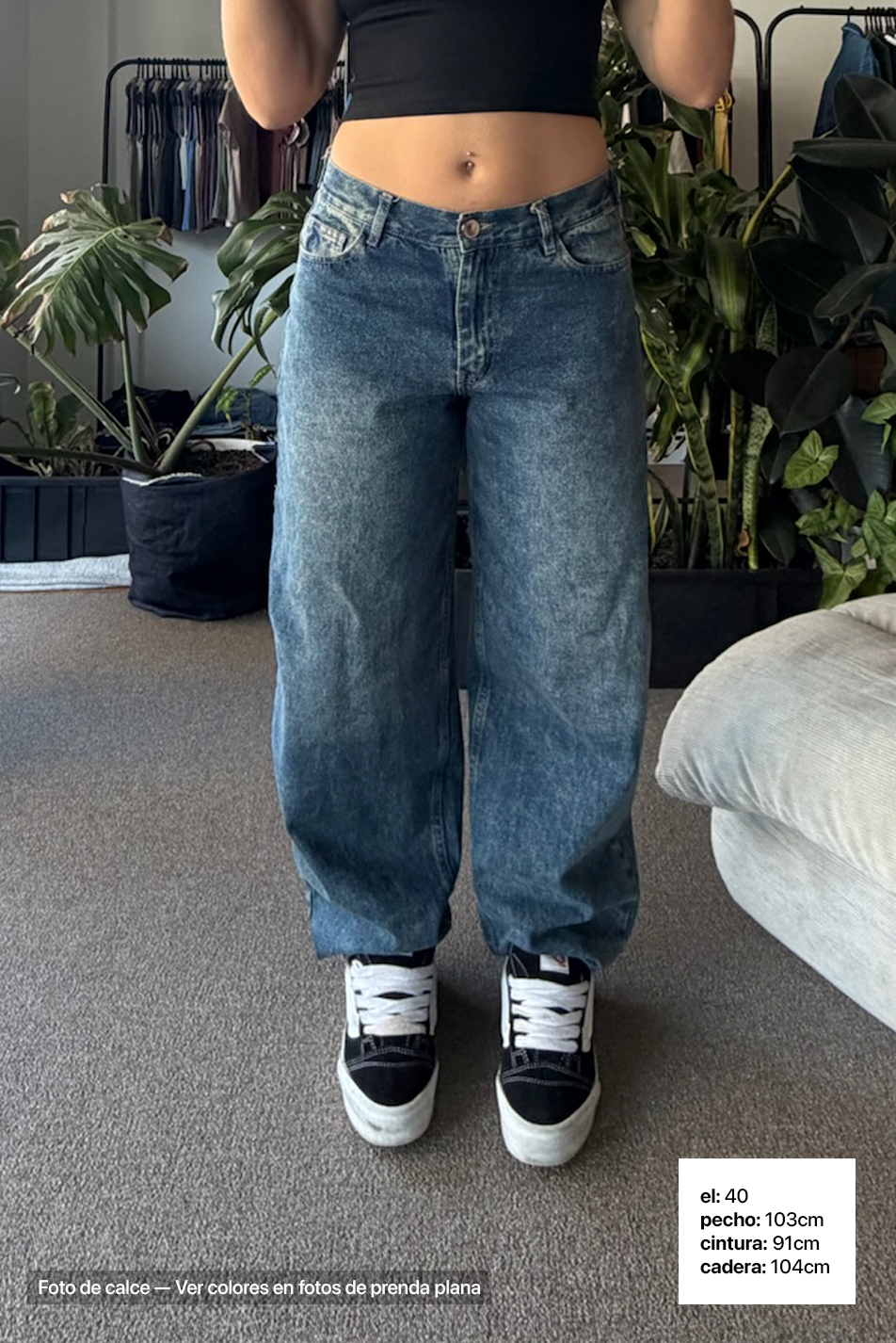 Jean Baggy Vers. Vintage Blue Mujer