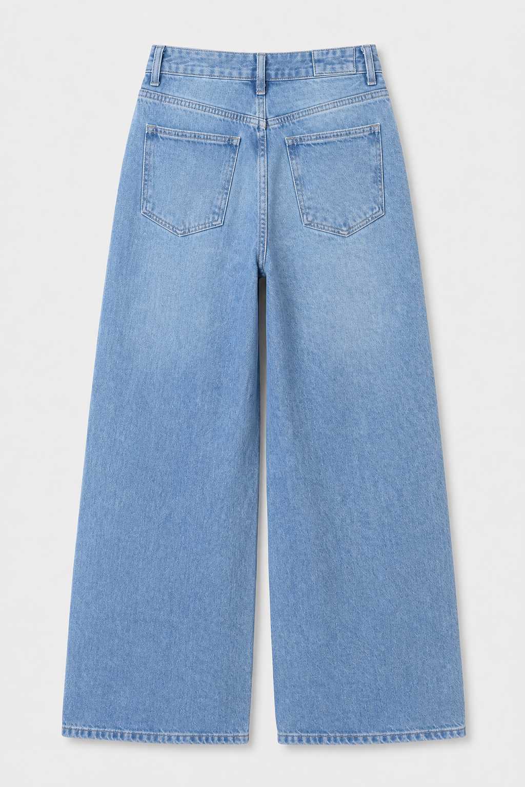 Jean Elastizado Wide Leg Light Blue Mujer