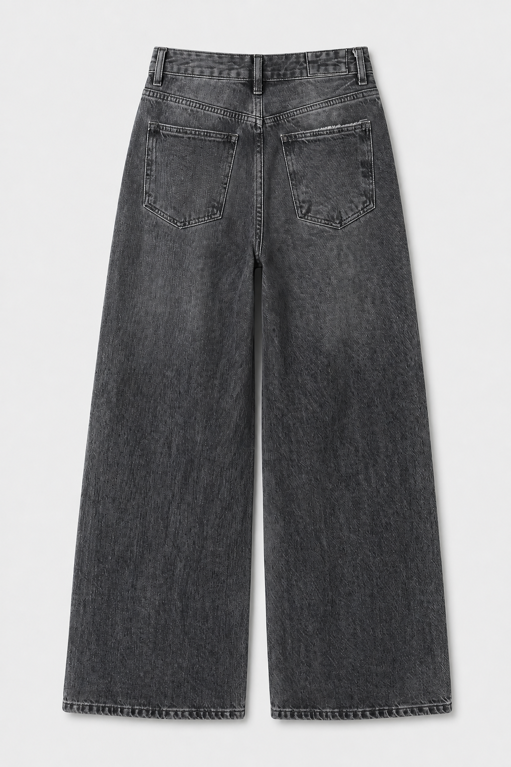 Jean Elastizado Wide Leg Old Black Mujer