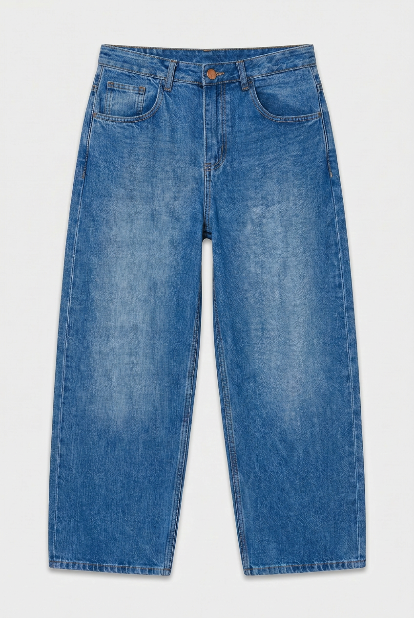 Jean Baggy Blue Mujer