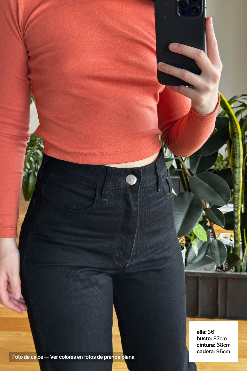 Jean Wide Leg Mujer Super Black