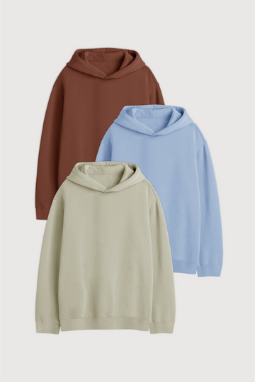 Hoodie Oversize Frisado x 3