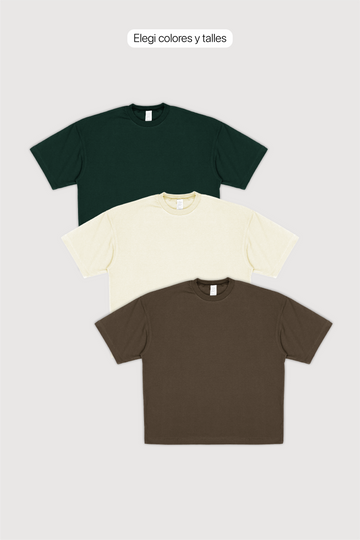 Remera Oversize x 3