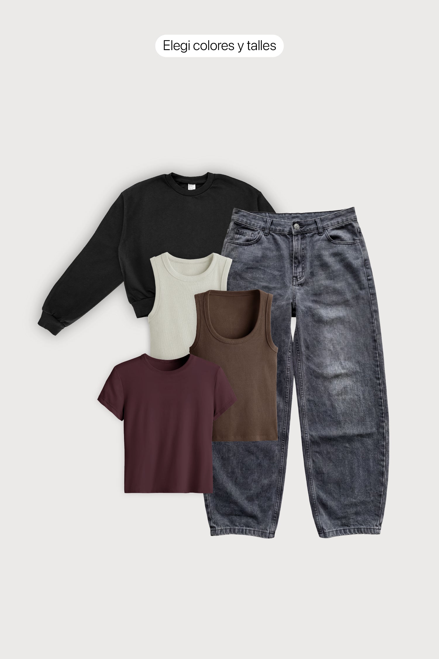 Guardarropa Completo Mujer x 5