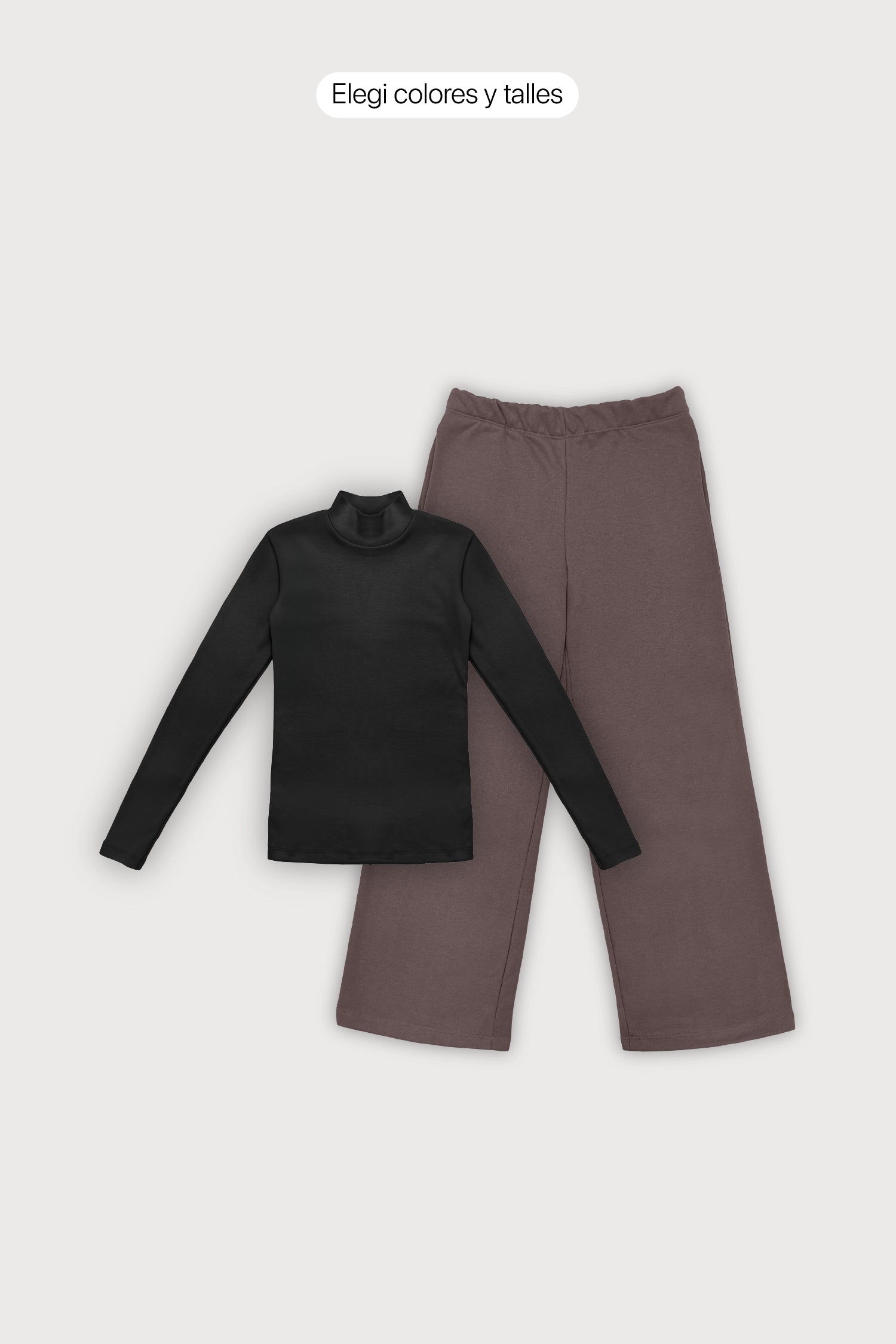 Outfit Polera Ribb + Jogging Baggy