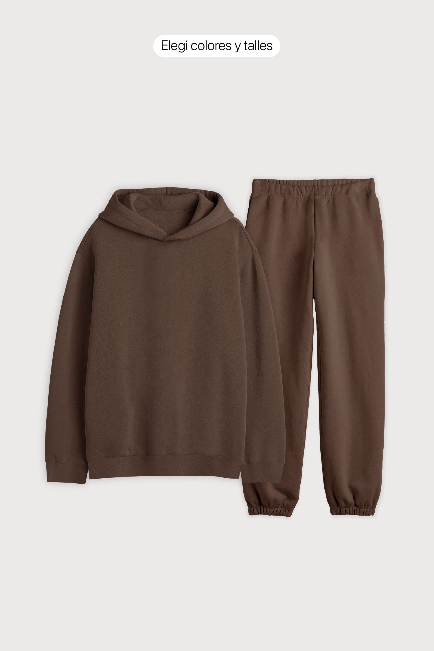 Hoodie Regular Frisado + Jogger Regular Frisado