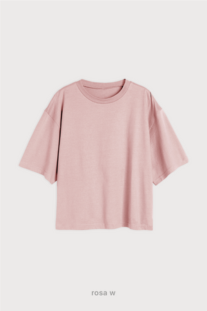 Remera Cropped Fit - Rosa W