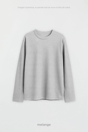 Remera Manga Larga Hombre - Melange