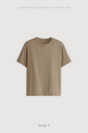 Remera Regular Fit Mujer - Beige 7