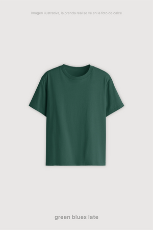 Remera Regular Fit Mujer - Green Blues Late