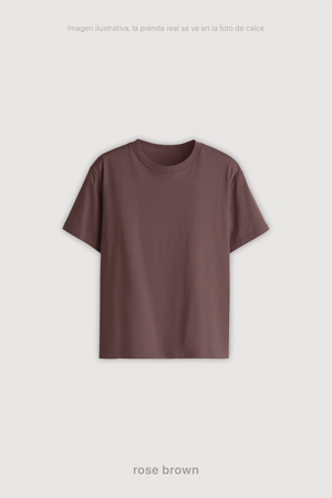 Remera Regular Fit Mujer - Rose Brown