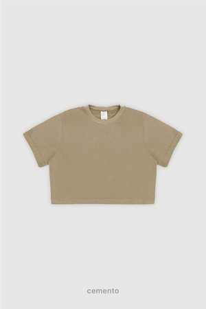 Baby Tee - Cemento