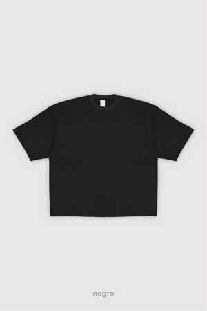 Remera Boxy Fit - Negro