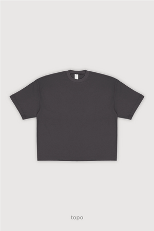 Remera Boxy Fit - Topo
