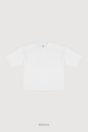 Remera Boxy Fit Mujer - Blanco