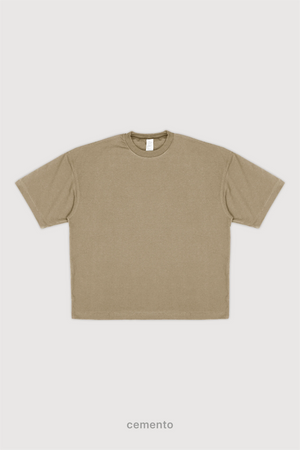 Remera Oversize - Cemento
