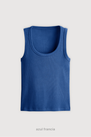 Tank Top Midi - Azul Francia