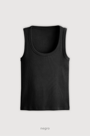 Tank Top Midi - Negro
