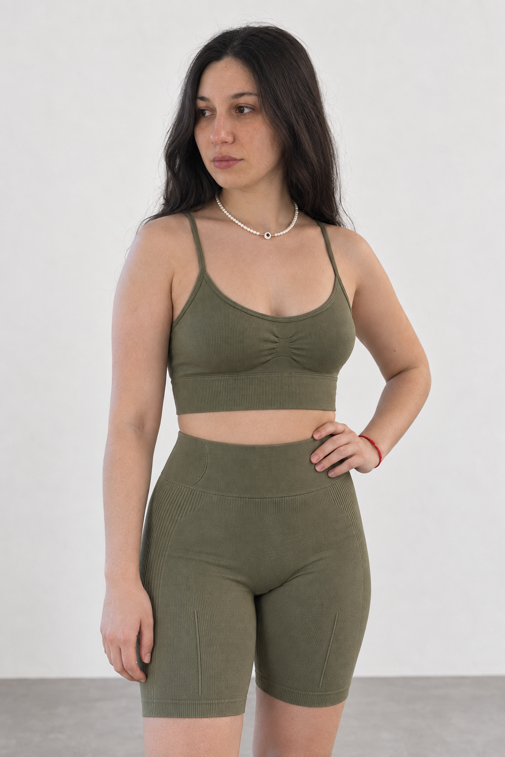 Sport Bra Bretel Fino Boost - Oliva