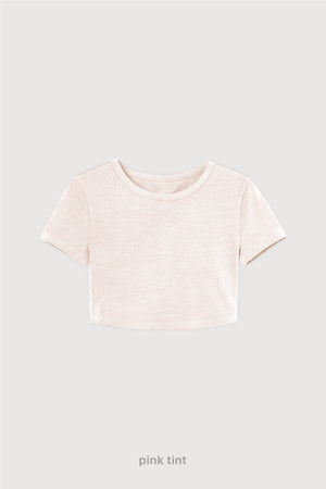 Remera Crop Top - Pink Tint