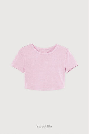 Remera Crop Top - Sweet Lila