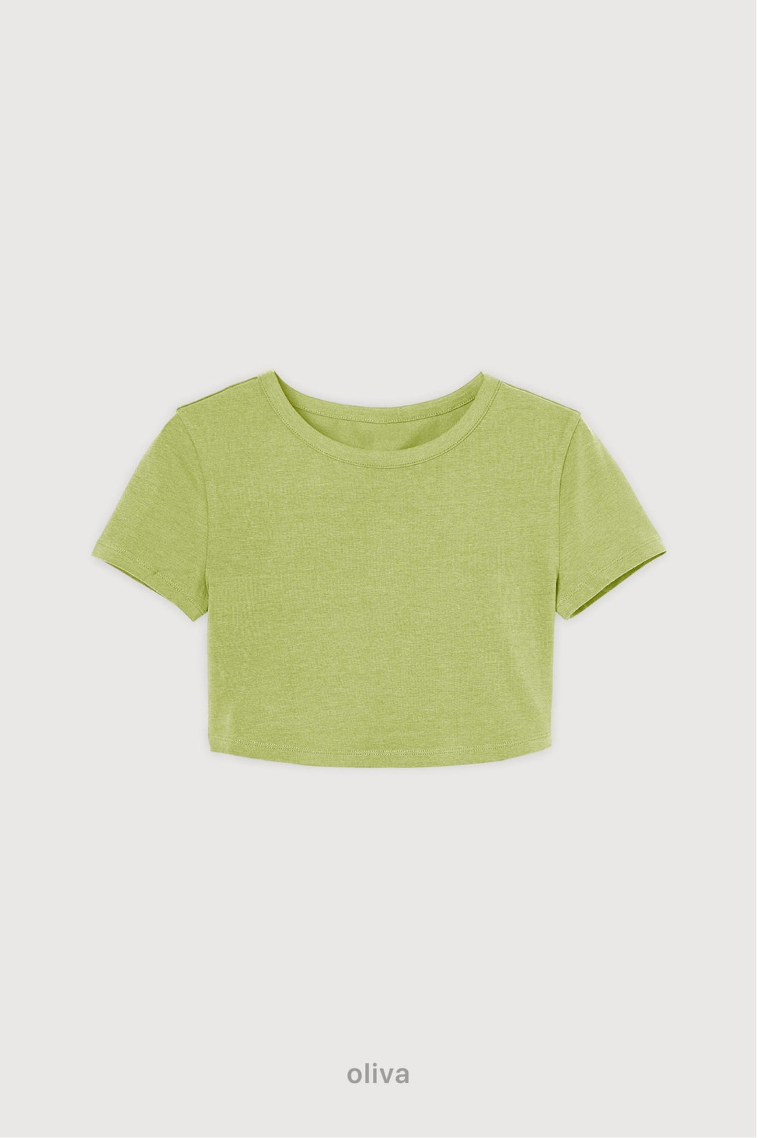 Remera Crop Top - Oliva