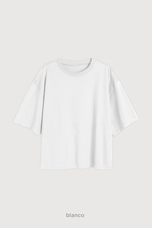Remera Boxy Fit - Blanco