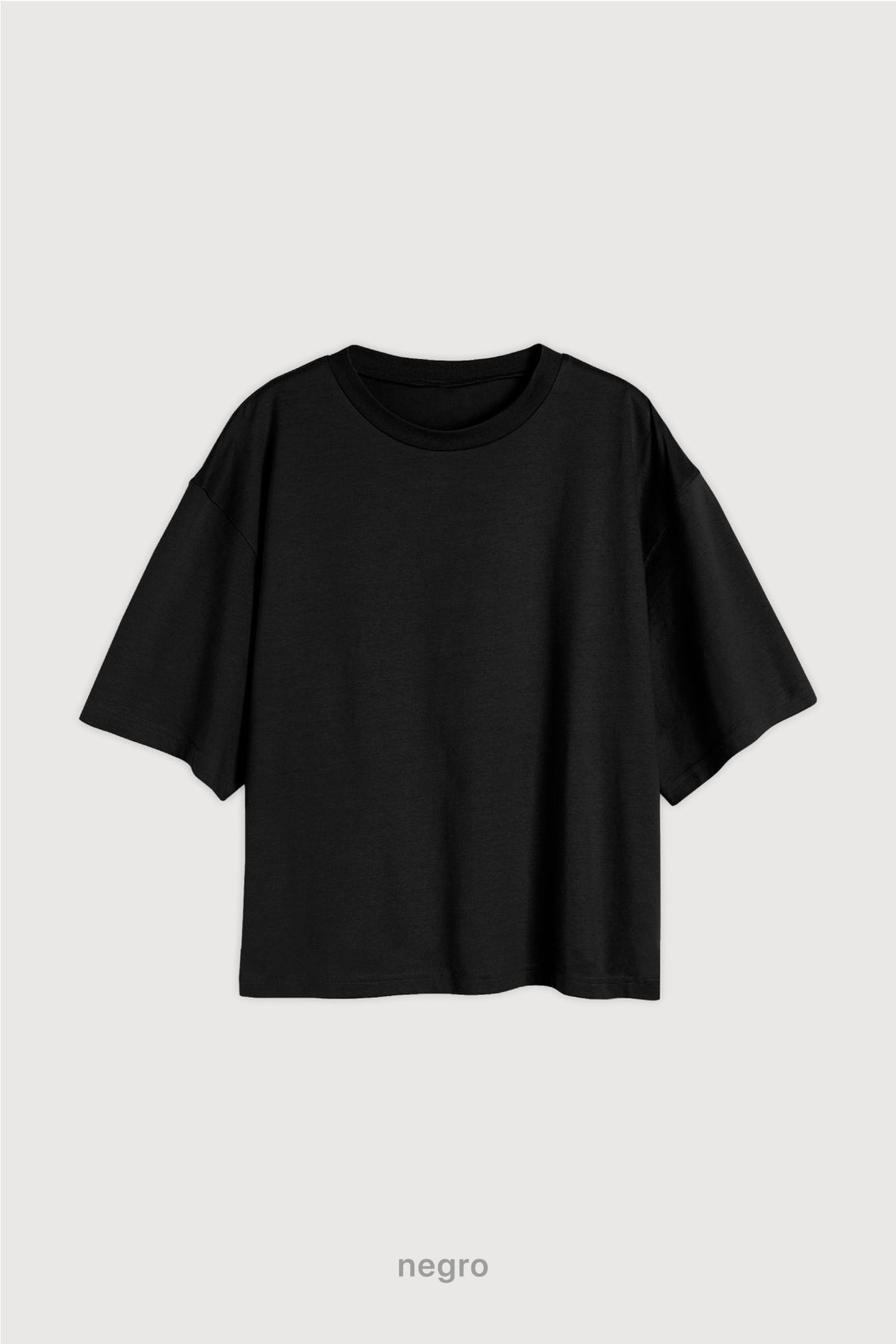 Remera Boxy Fit - Negro