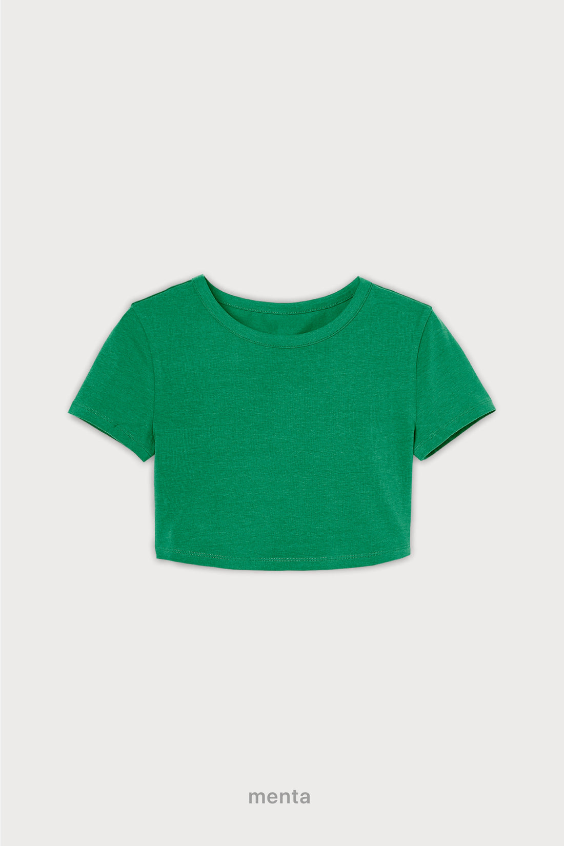 Remera Crop Top - Menta