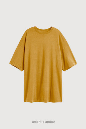Remera Oversize - Amarillo Ambar