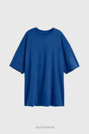 Remera Oversize - Azul Francia