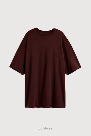 Remera Oversize - Bordo Sy