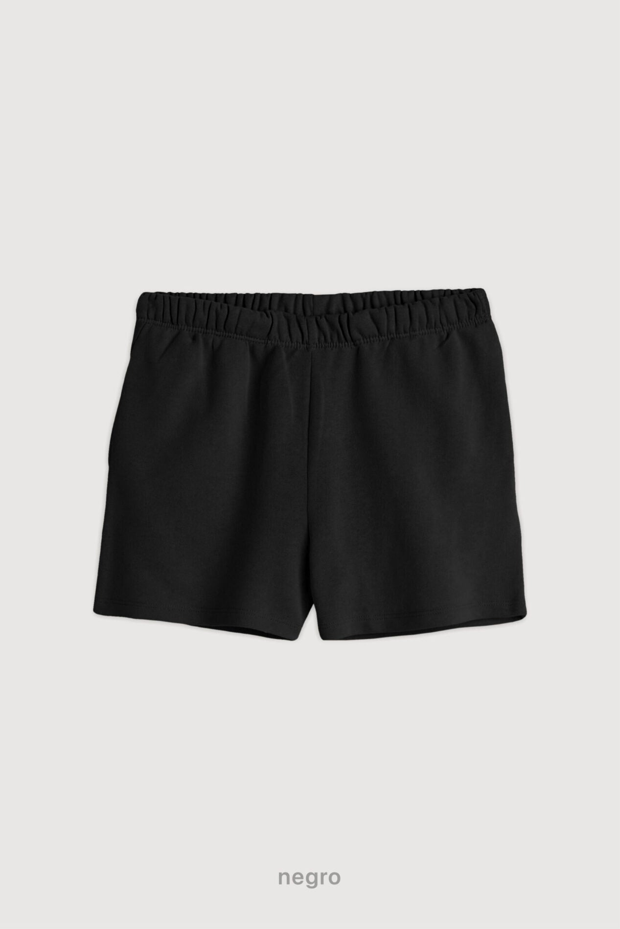 Short De Algodón - Negro