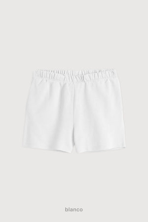 Short De Algodón - Blanco