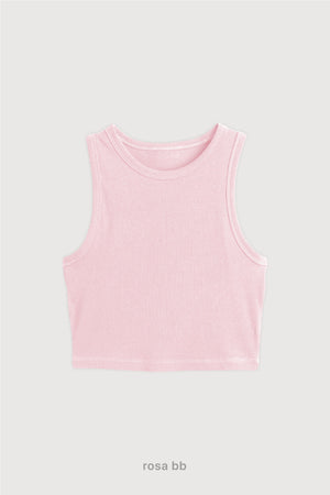 Top Ribb Basic - Rosa Bb