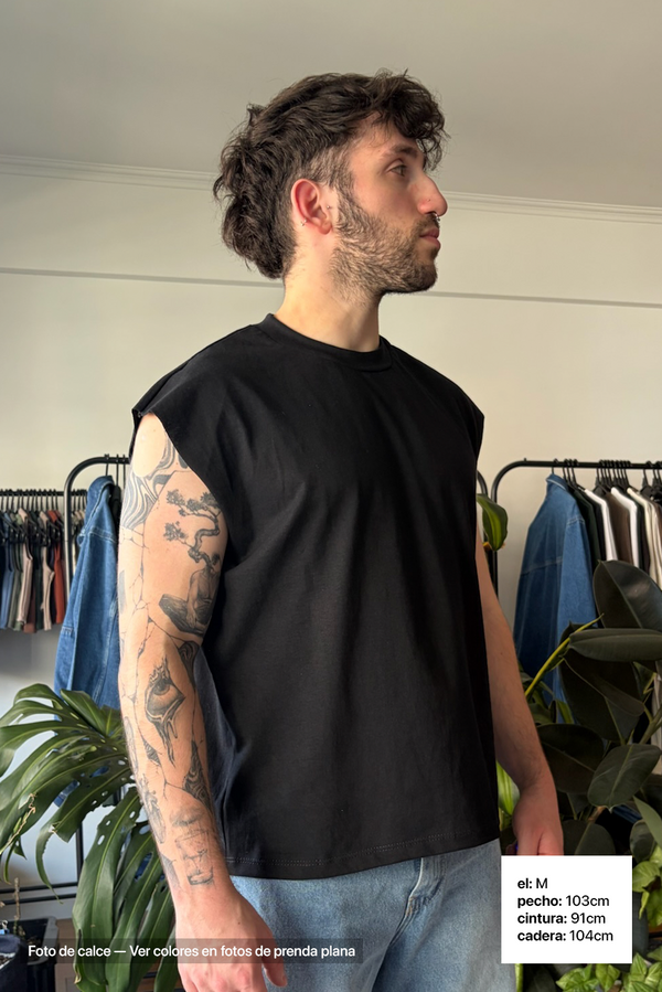 Remera Sin Mangas Hombre - Hombre