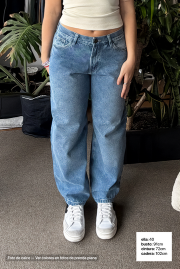 Jean Baggy Mujer Light Blue - Mujer