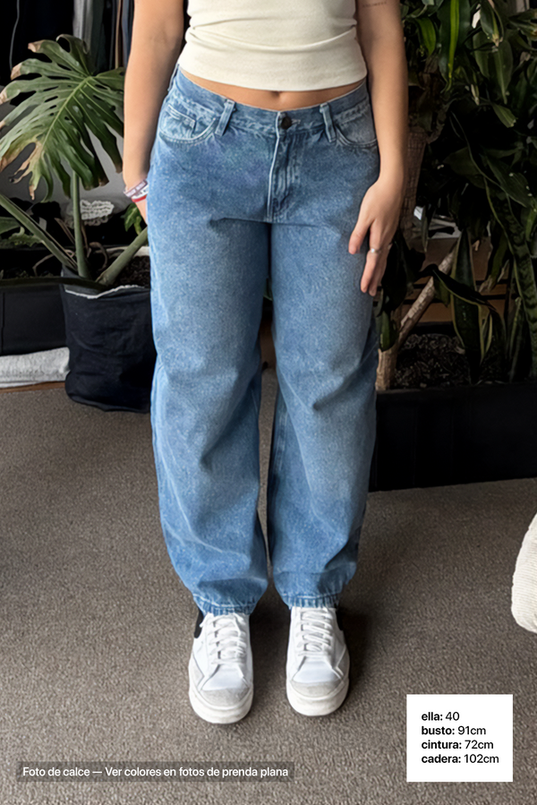 Jean Baggy Mujer Light Blue - Mujer