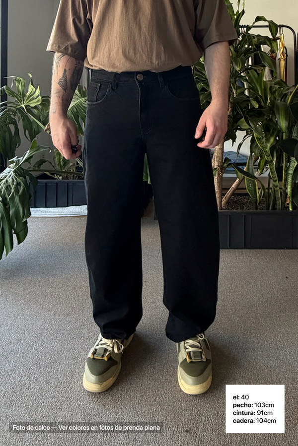 Jean Baggy Hombre Super Black - Hombre