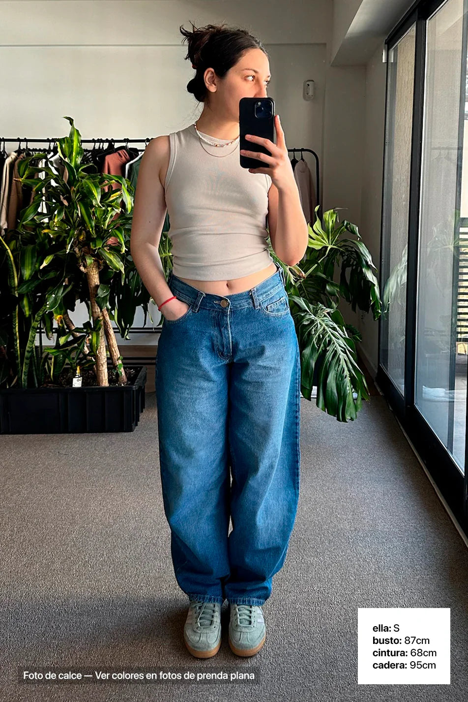 El Jean Baggy Vers. de Deliver Blue - Mujer