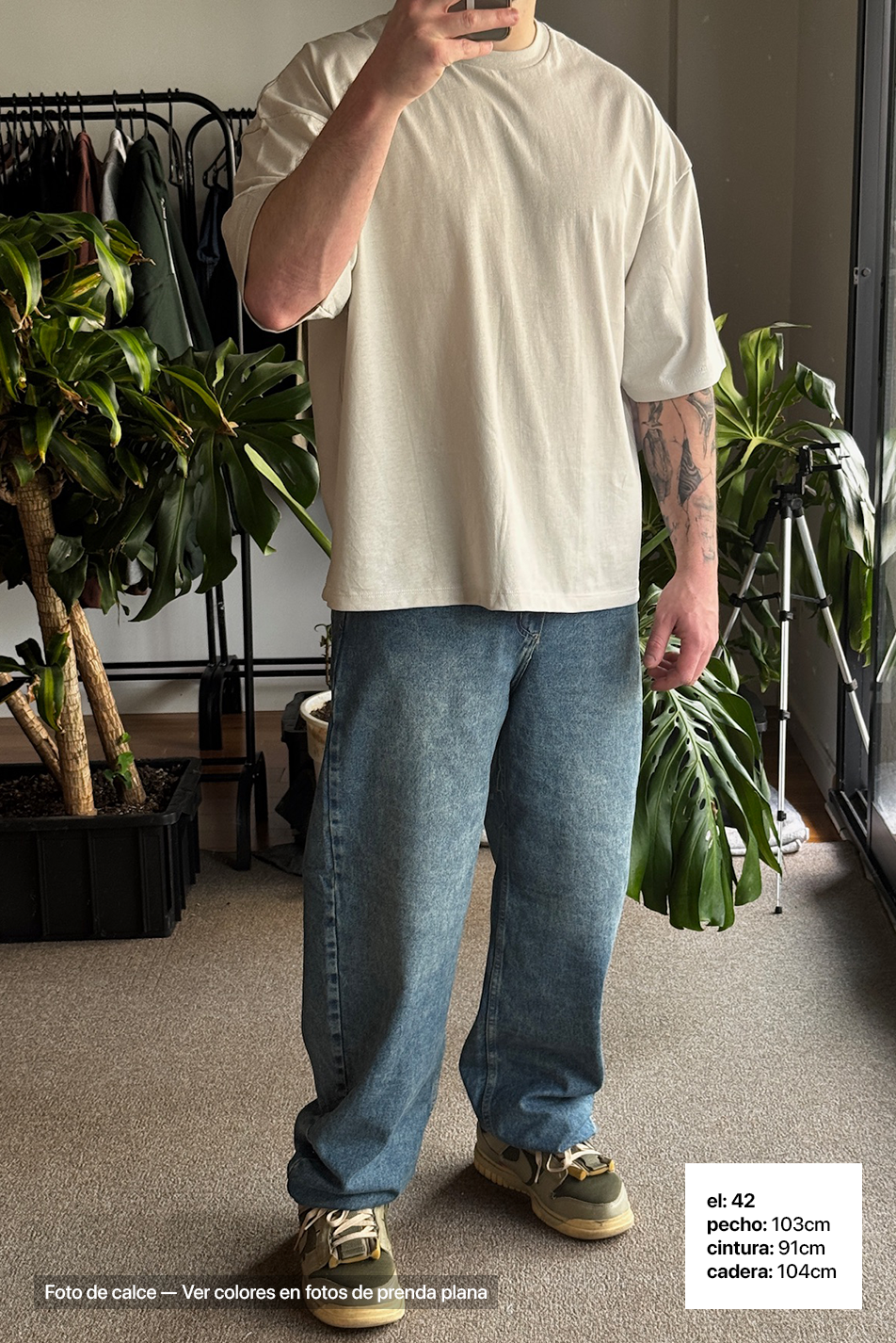 Jean Baggy Hombre Vintage Blue